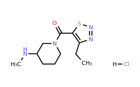 1832768-16-7 | (4-Ethyl-1,2,3-thiadiazol-5-yl)(3-(methylamino)piperidin-1-yl)methanone hydrochloride