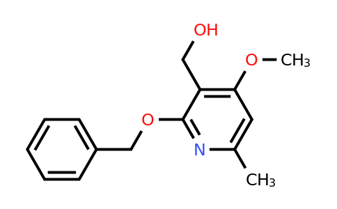 (2-benzyloxy-4-methoxy-6-methyl-3-pyridyl)methanol