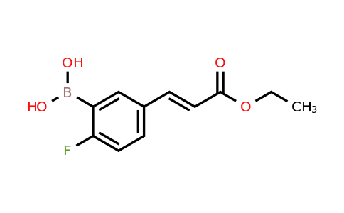 (E)-5-(2-Ethoxycarbonylethen-1-yl)-2-fluorophenylboronic acid