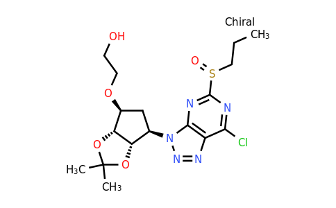 1863036-45-6 | 2-(((3aR,4S,6R,6aS)-6-(7-chloro-5-(propylsulfinyl)-3H-[1,2,3]triazolo[4,5-d]pyrimidin-3-yl)-2,2-dimethyltetrahydro-4H-cyclopenta[d][1,3]dioxol-4-yl)oxy)ethan-1-ol