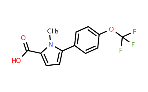 1864060-29-6 | 1-Methyl-5-(4-(trifluoromethoxy)phenyl)-1H-pyrrole-2-carboxylic acid
