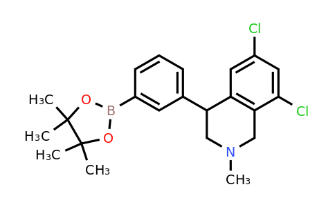6,8-Dichloro-2-methyl-4-(3-(4,4,5,5-tetramethyl-1,3,2-dioxaborolan-2-yl)phenyl)-1,2,3,4-tetrahydroisoquinoline