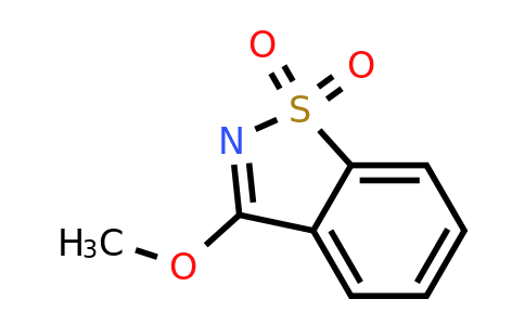 18712-14-6 | 3-Methoxybenzo[d]isothiazole 1,1-dioxide