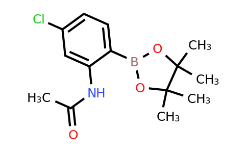 N-[5-Chloro-2-(tetramethyl-1,3,2-dioxaborolan-2-yl)phenyl]acetamide
