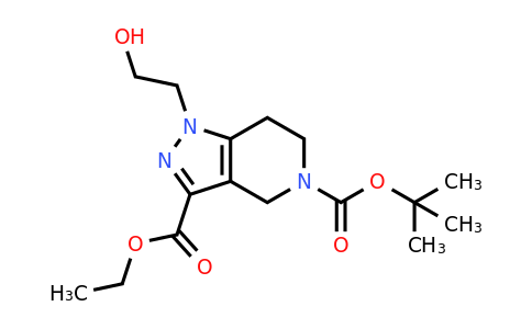 1884456-65-8 | O5-tert-butyl O3-ethyl 1-(2-hydroxyethyl)-6,7-dihydro-4H-pyrazolo[4,3-c]pyridine-3,5-dicarboxylate