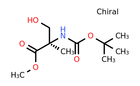 188476-33-7 | Methyl (R)-2-((tert-butoxycarbonyl)amino)-3-hydroxy-2-methylpropanoate