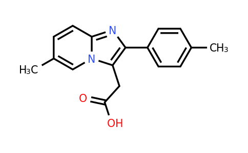 189005-44-5 | 6-Methyl-2-(4-methylphenyl)imidazol[1,2-a]pyridine-3-acetic acid