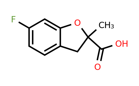 1890374-21-6 | 6-Fluoro-2-methyl-2,3-dihydrobenzofuran-2-carboxylic acid