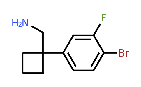 (1-(4-Bromo-3-fluorophenyl)cyclobutyl)methanamine