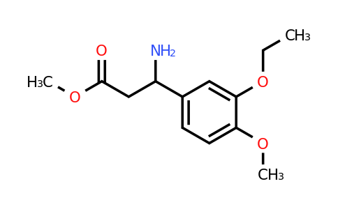 Methyl 3-amino-3-(3-ethoxy-4-methoxyphenyl)propanoate