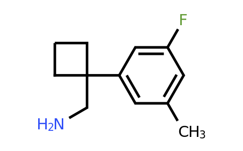 (1-(3-Fluoro-5-methylphenyl)cyclobutyl)methanamine