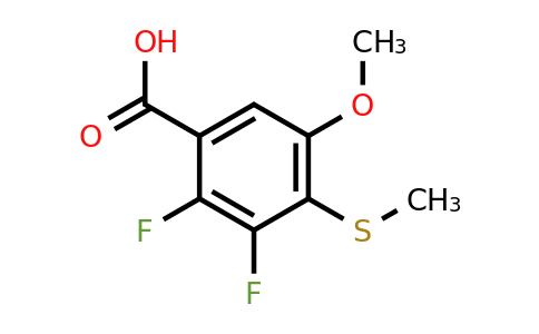 1895423-57-0 | 2,3-Difluoro-5-methoxy-4-(methylthio)benzoic acid
