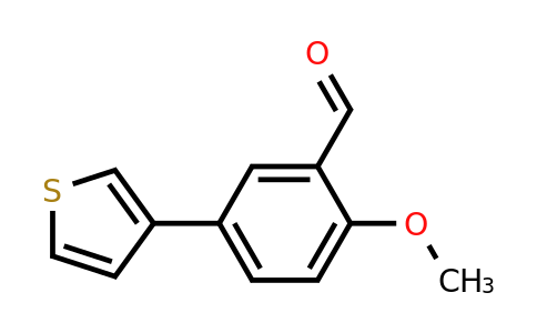 190271-67-1 | 2-Methoxy-5-(thiophen-3-yl)benzaldehyde