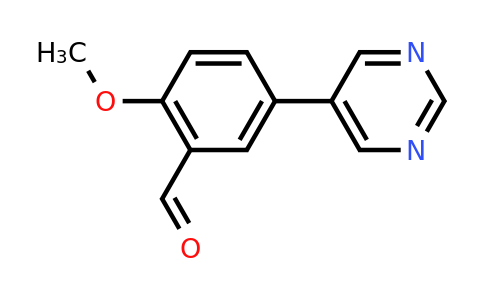 190271-69-3 | 2-Methoxy-5-(pyrimidin-5-yl)benzaldehyde