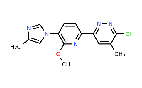 3-Chloro-6-(6-methoxy-5-(4-methyl-1H-imidazol-1-yl)pyridin-2-yl)-4-methylpyridazine