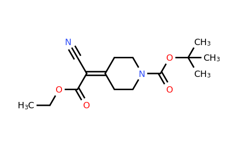 tert-Butyl 4-(1-cyano-2-ethoxy-2-oxoethylidene)piperidine-1-carboxylate