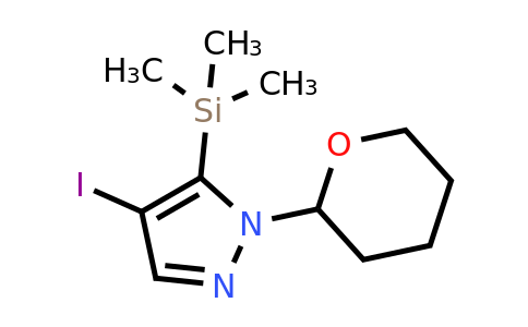 4-iodo-1-(oxan-2-yl)-5-(trimethylsilyl)-1H-pyrazole
