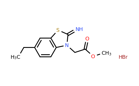 1949816-45-8 | Methyl 2-(6-ethyl-2-iminobenzo[d]thiazol-3(2H)-yl)acetate hydrobromide
