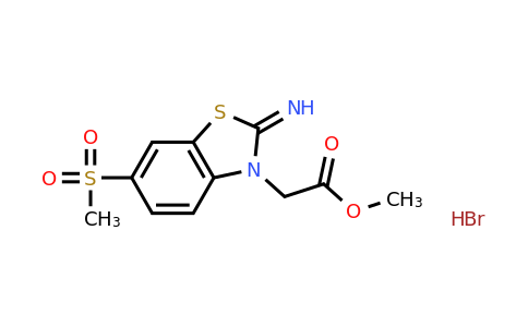 1949836-92-3 | Methyl 2-(2-imino-6-(methylsulfonyl)benzo[d]thiazol-3(2H)-yl)acetate hydrobromide