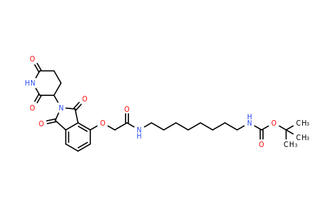 1950635-34-3 | tert-Butyl (8-(2-((2-(2,6-dioxopiperidin-3-yl)-1,3-dioxoisoindolin-4-yl)oxy)acetamido)octyl)carbamate