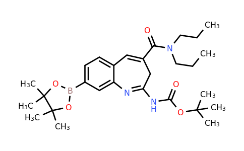 1953094-04-6 | tert-Butyl (4-(dipropylcarbamoyl)-8-(4,4,5,5-tetramethyl-1,3,2-dioxaborolan-2-yl)-3H-benzo[b]azepin-2-yl)carbamate