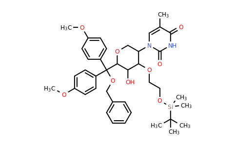 1956306-32-3 | 1-(6-((Benzyloxy)bis(4-methoxyphenyl)methyl)-4-(2-((tert-butyldimethylsilyl)oxy)ethoxy)-5-hydroxytetrahydro-2H-pyran-3-yl)-5-methylpyrimidine-2,4(1H,3H)-dione