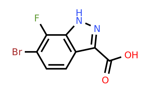 1956341-21-1 | 6-Bromo-7-fluoro-1H-indazole-3-carboxylic acid