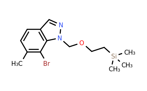 1956386-57-4 | 7-Bromo-6-methyl-1-((2-(trimethylsilyl)ethoxy)methyl)-1H-indazole