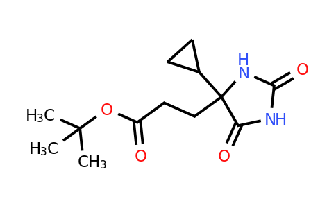 1957283-10-1 | tert-Butyl 3-(4-cyclopropyl-2,5-dioxoimidazolidin-4-yl)propanoate