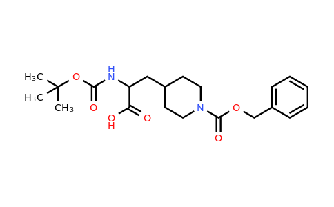 195877-90-8 | 3-(1-((Benzyloxy)carbonyl)piperidin-4-yl)-2-((tert-butoxycarbonyl)amino)propanoic acid