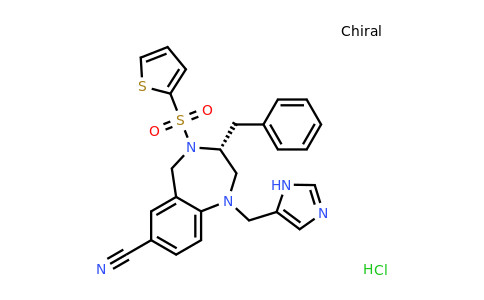 195981-08-9 | (R)-1-((1H-IMidazol-4-yl)Methyl)-3-benzyl-4-(thiophen-2-ylsulfonyl)-2,3,4,5-tetrahydro-1H-benzo[e][1,4]diazepine-7-carbonitrile hydrochloride