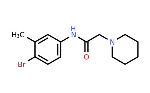 196082-32-3 | n-(4-Bromo-3-methylphenyl)-2-(piperidin-1-yl)acetamide