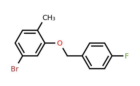 1961405-36-6 | 4-Bromo-2-((4-fluorobenzyl)oxy)-1-methylbenzene