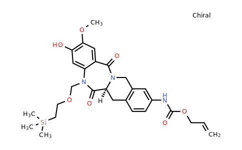 1964489-96-0 | Allyl (S)-(3-hydroxy-2-methoxy-6,14-dioxo-5-((2-(trimethylsilyl)ethoxy)methyl)-5,6,6a,7,12,14-hexahydrobenzo[5,6][1,4]diazepino[1,2-b]isoquinolin-10-yl)carbamate