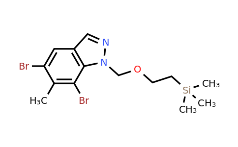 1973503-49-9 | 5,7-Dibromo-6-methyl-1-((2-(trimethylsilyl)ethoxy)methyl)-1H-indazole