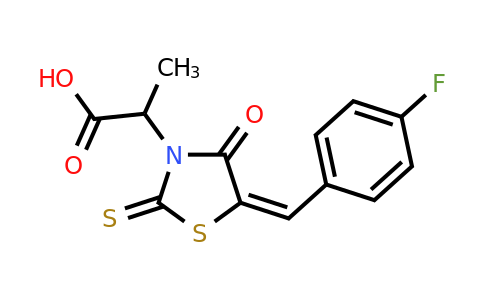 1980007-27-9 | (E)-2-(5-(4-fluorobenzylidene)-4-oxo-2-thioxothiazolidin-3-yl)propanoic acid