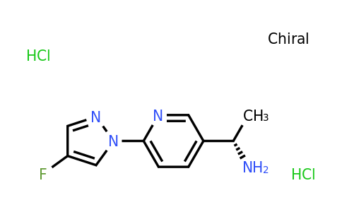 1980023-97-9 | (S)-1-(6-(4-Fluoro-1H-pyrazol-1-yl)pyridin-3-yl)ethanamine dihydrochloride