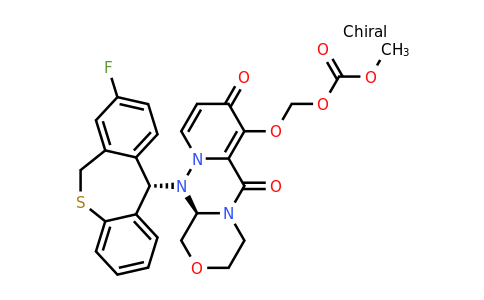 1985606-40-3 | (((R)-12-((S)-8-Fluoro-6,11-dihydrodibenzo[b,e]thiepin-11-yl)-6,8-dioxo-3,4,6,8,12,12a-hexahydro-1H-[1,4]oxazino[3,4-c]pyrido[2,1-f][1,2,4]triazin-7-yl)oxy)methyl methyl carbonate