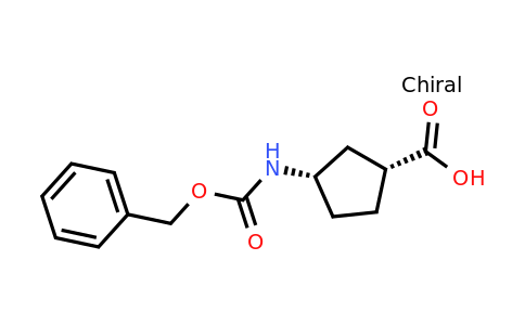 19946-44-2 | rel-(1R,3S)-3-(((Benzyloxy)carbonyl)amino)cyclopentane-1-carboxylic acid