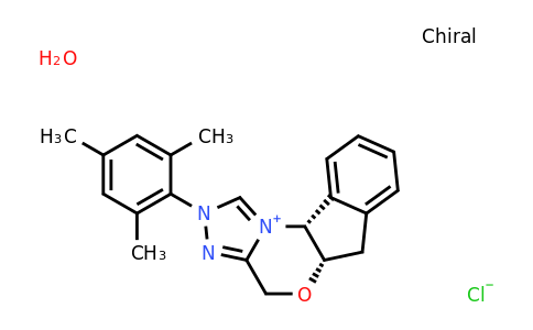 2002470-81-5 | (5aS,10bR)-2-mesityl-4,5a,6,10b-tetrahydroindeno[2,1-b][1,2,4]triazolo[4,3-d][1,4]oxazin-2-ium chloride hydrate