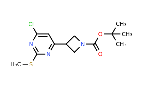 2007909-66-0 | 1-Azetidinecarboxylic acid, 3-[6-chloro-2-(methylthio)-4-pyrimidinyl]-, 1,1-dimethylethyl ester