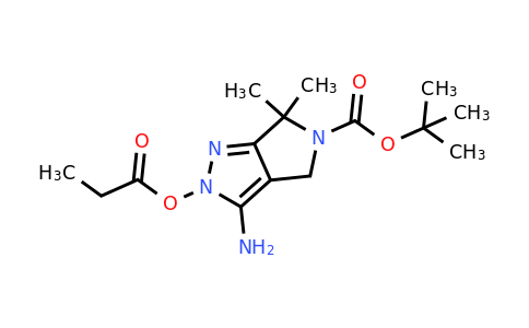 2007916-02-9 | Pyrrolo[3,4-c]pyrazole-5(4H)-carboxylic acid, 3-amino-2,6-dihydro-6,6-dimethyl-2-(1-oxopropoxy)-, 1,1-dimethylethyl ester