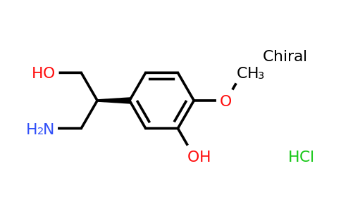 (S)-5-(1-Amino-3-hydroxypropan-2-yl)-2-methoxyphenolhydrochloride