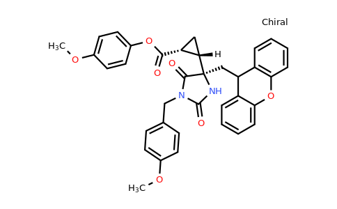 201851-12-9 | 4-Methoxyphenyl (1S,2S)-2-((R)-4-((9H-xanthen-9-yl)methyl)-1-(4-methoxybenzyl)-2,5-dioxoimidazolidin-4-yl)cyclopropane-1-carboxylate
