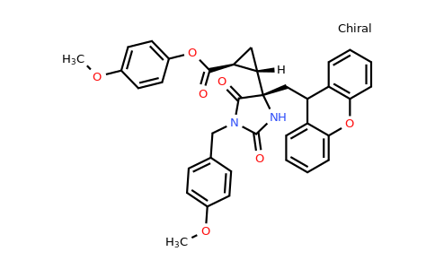 201851-13-0 | (1S,2S)-4-methoxybenzyl 2-((S)-4-((9H-xanthen-9-yl)methyl)-1-(4-methoxybenzyl)-2,5-dioxoimidazolidin-4-yl)cyclopropanecarboxylate