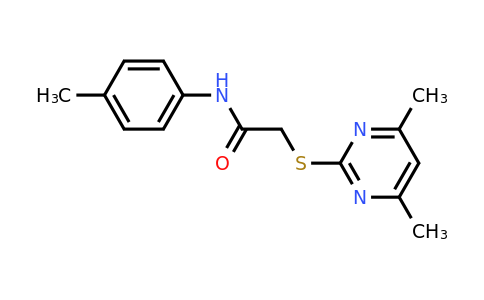 202805-41-2 | 2-((4,6-Dimethylpyrimidin-2-yl)thio)-N-(p-tolyl)acetamide