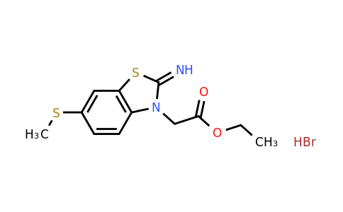 2034154-73-7 | Ethyl 2-(2-imino-6-(methylthio)benzo[d]thiazol-3(2H)-yl)acetate hydrobromide