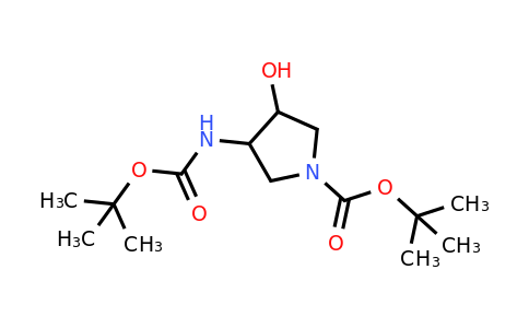 203434-46-2 | tert-butyl 3-(tert-butoxycarbonylamino)-4-hydroxy-pyrrolidine-1-carboxylate