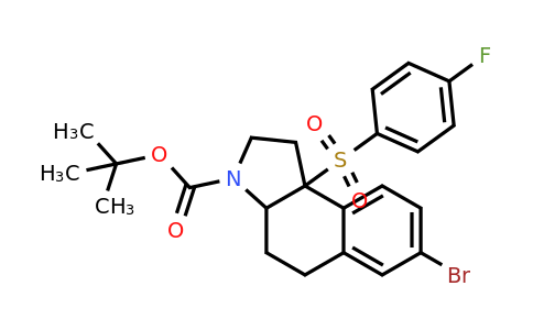 2041842-28-6 | tert-Butyl 7-bromo-9b-((4-fluorophenyl)sulfonyl)-1,2,3a,4,5,9b-hexahydro-3H-benzo[e]indole-3-carboxylate