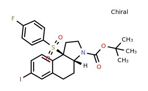 2041843-03-0 | tert-Butyl (3aR,9bR)-9b-((4-fluorophenyl)sulfonyl)-7-iodo-1,2,3a,4,5,9b-hexahydro-3H-benzo[e]indole-3-carboxylate